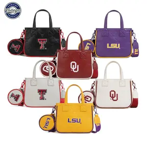 NCAA Women’s Tote Bag with Removable Coin Purse – Stylish Game Day Crossbody Bag, Perfect for Events, Daily Use, and On-the-Go Essentials 014