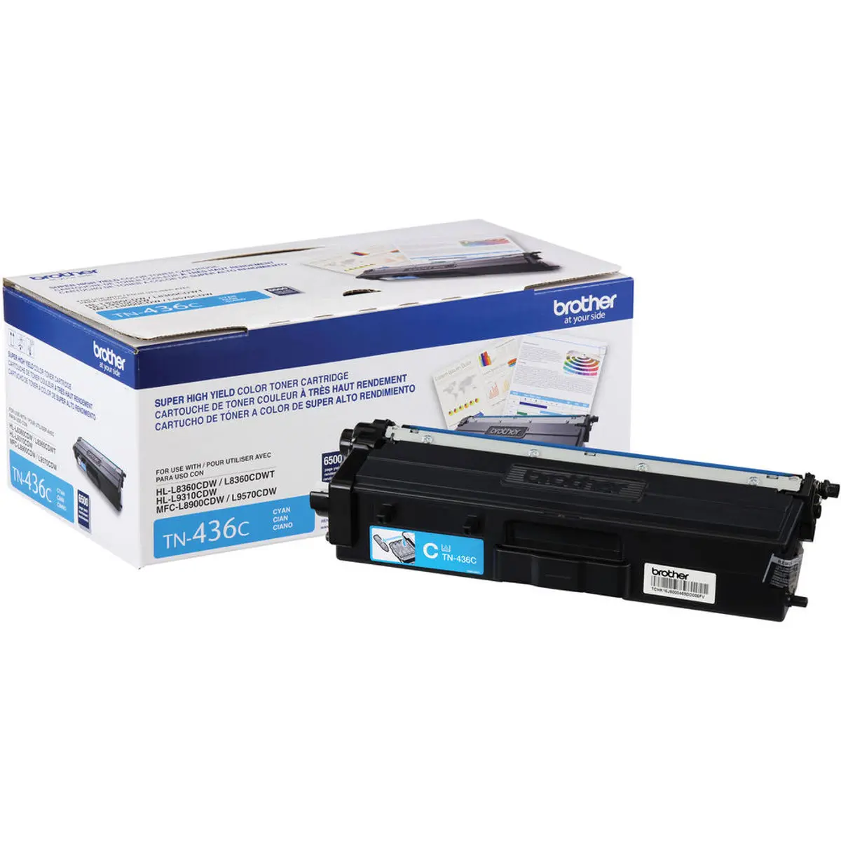 Brother TN433 High Yield Toner Cartridge, Up to 4000 Pages, Cyan