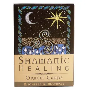 44pcs Shamanic Healing Oracle Tarot Cards, Beginner Board Game with Colored Boxes, Perfect Gift for Family and Friends 14+