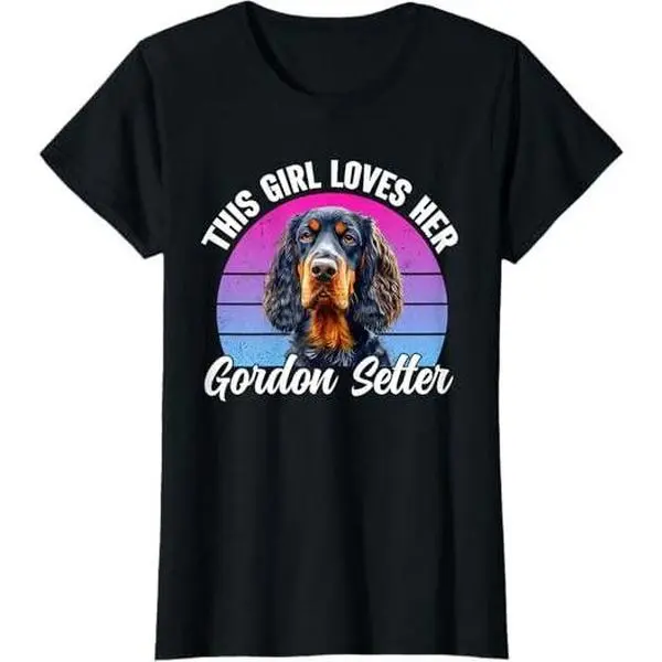 This Girl Loves Her Gordon Setter Funny Gordon Setter Dog T-Shirt