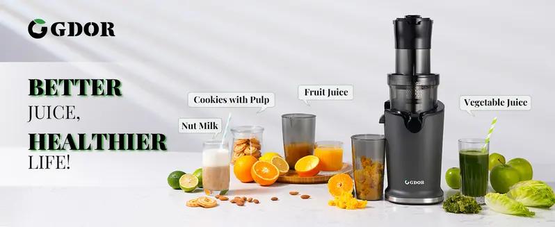 Cold Press Juicer with 3.5” Feed Chute, Powerful 150NM Motor, Simple operation, Slow Masticating Juice Extractor Fits Whole Fruits,Veggies Cold Press Juicer with 3.5” Feed Chute, Powerful 150NM Motor, Simple operation, Slow Masticating Juice Extractor Fits Whole Fruits,Veggies