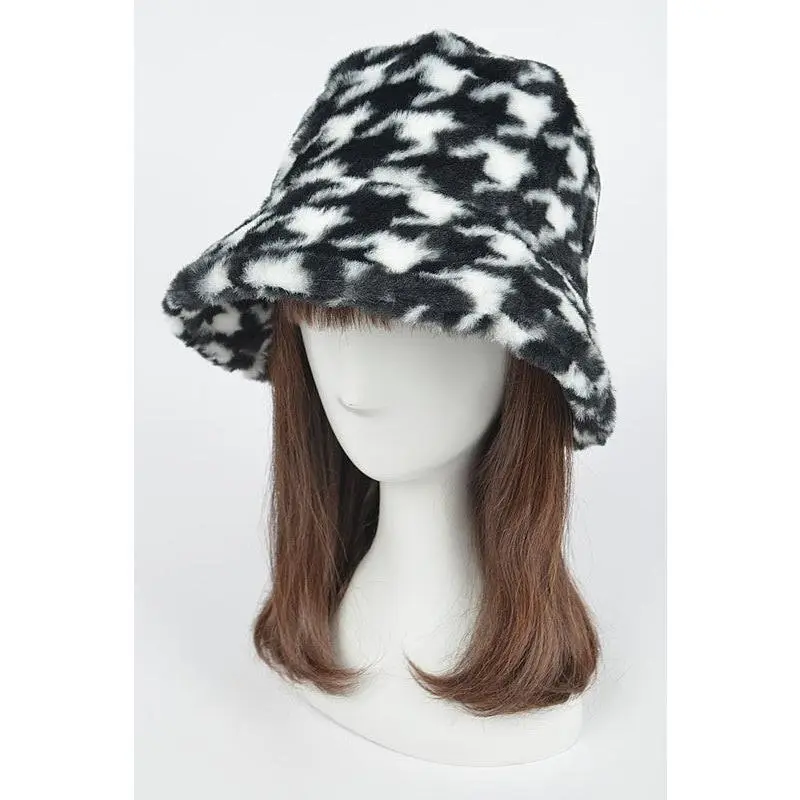 Houndstooth Bucket Hat