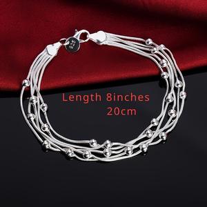 Silver Creative Bracelet - Simple And Elegant - Allergy-proof - Perfect For Everyday Wear And Parties - The Perfect Fashion Jewelry Gift Length 8 Inches 20cm