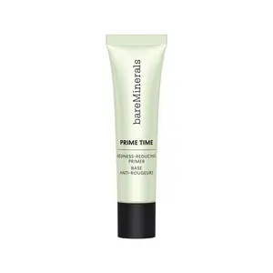bareMinerals Prime Time Redness Reducing Primer - Hydrates Skin, Lightweight Formula, Calming Base - Makeup Prep