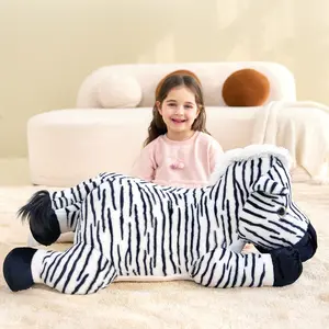 IKASA Large Zebra Stuffed Animal Plush Toy,30" Giant Zebra Cute Jumbo Soft Toys,Huge Big Size Plushy Fluffy Fat Oversized Plushie,Gifts for Kids