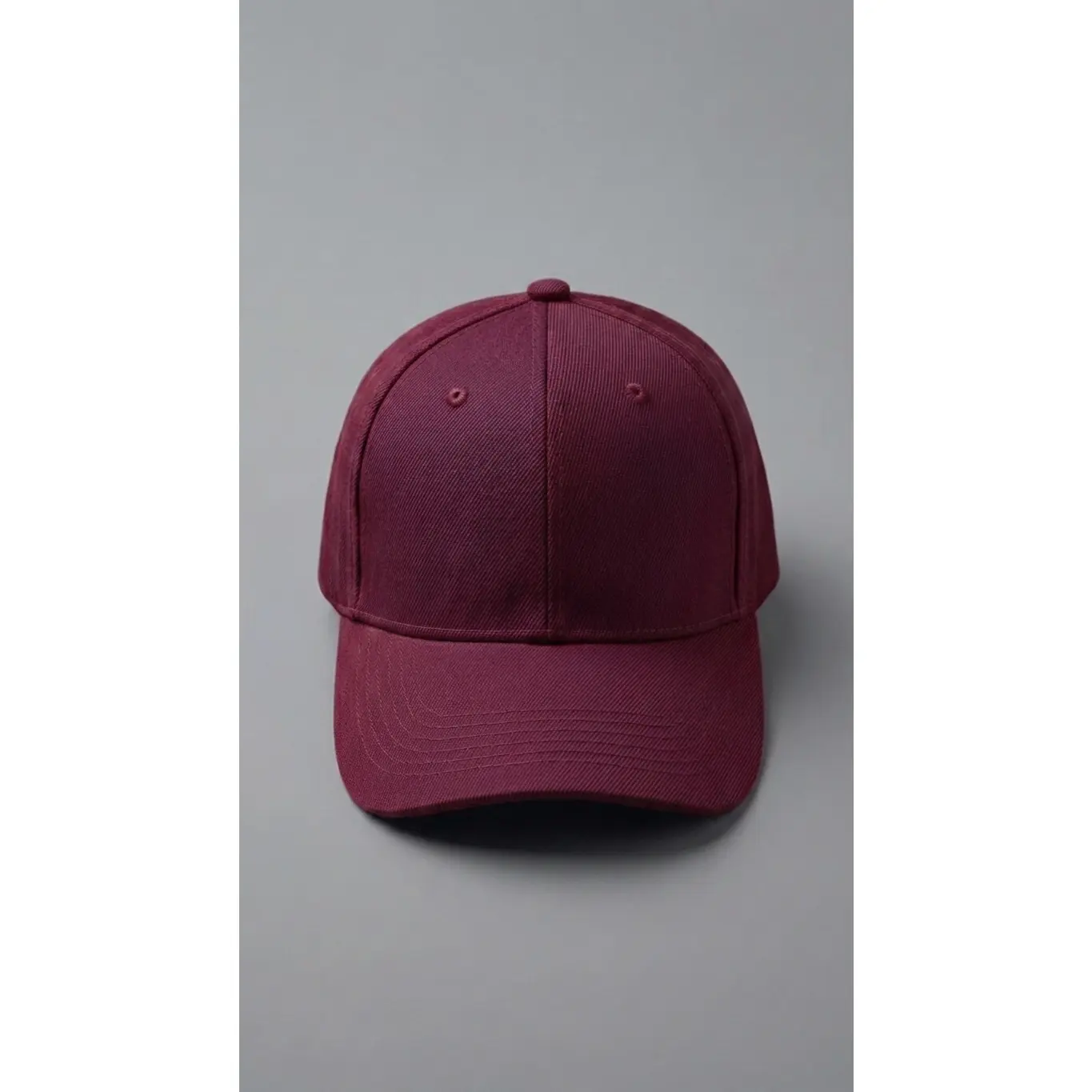 Burgundy Blank Baseball Cap