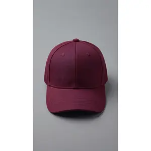 Burgundy Blank Baseball Cap