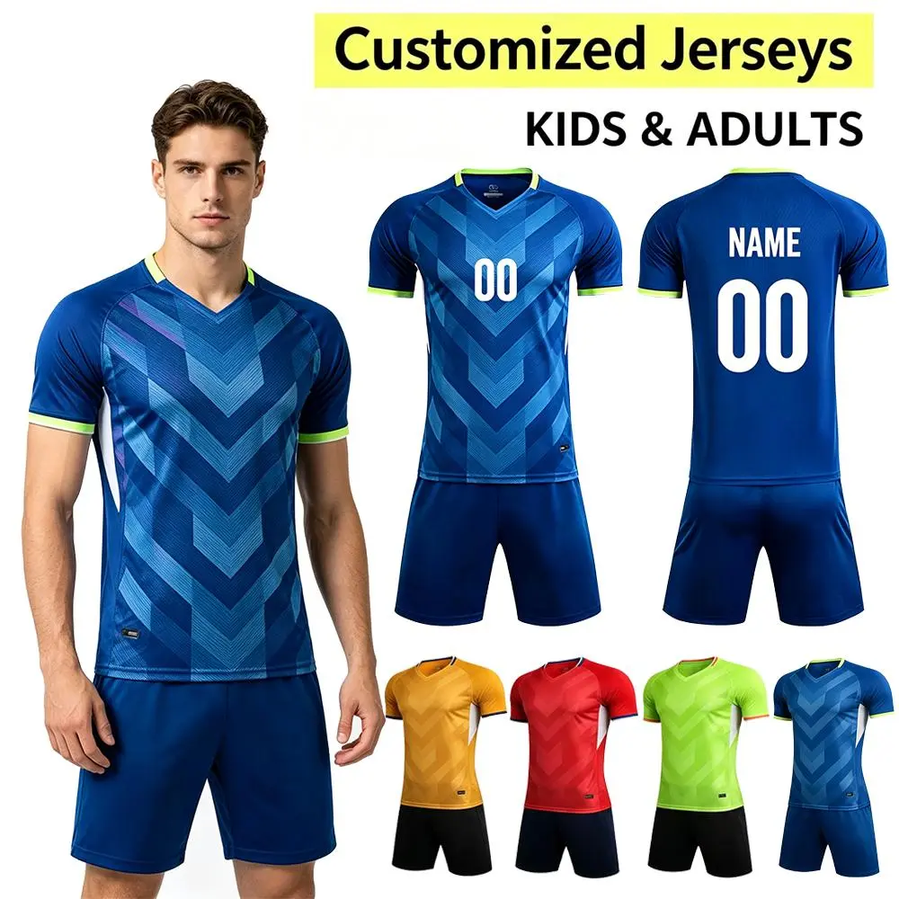 Personalised Soccer Jersey Foothball Kits [Diy Name&Number] for Mens&Boys  Football Jersey Custom Soccer Jerseys Traning Shirt