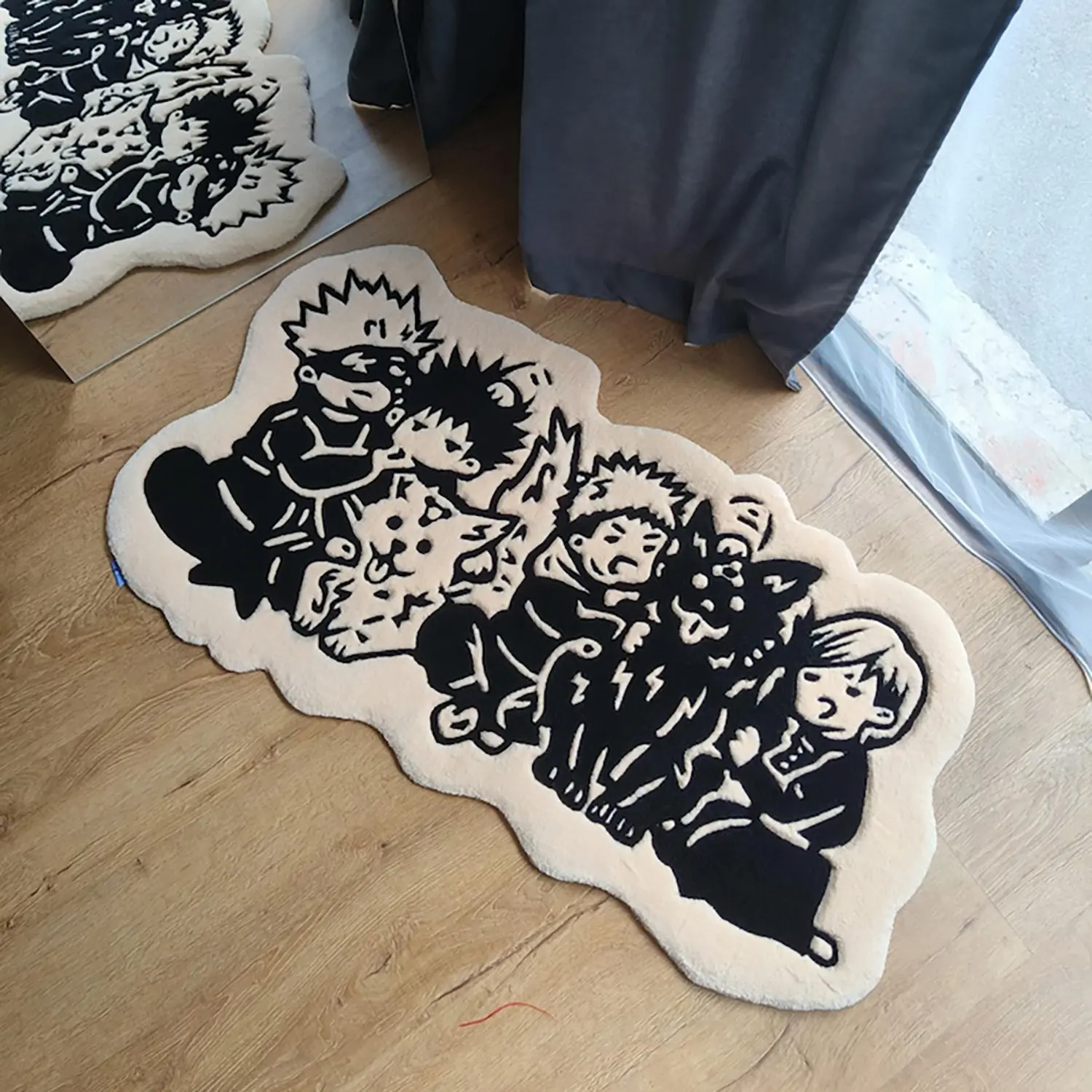 Anime Carpet Art Rug, Cartoon Pattern Rug, Modern Fashion Japanese Style, Soft Plush Thick Mat, Fluffy Rug, Home Decorative Rug, Fluffy Area Rug, Home Decor for Living Room Bedroom, Home Decor Rugs, Easy Care