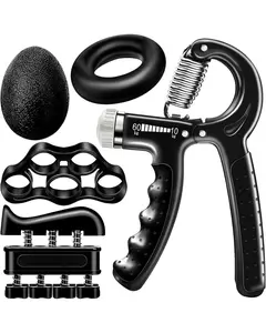 Grip Strength Trainer (5 Pack), Forearm Strengthener, Hand Strengthening Devices, Hand Exercisers for Strength, Finger Strengthener, Wrist Exerciser, Baseball Climbing Calisthenics Basketball