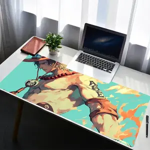 [Sale off up to 65%][Free Ship] Mouse Pad Office PC Gaming Accessories Keyboard Pad Cartoon Anime Print One Piece Portgas·D· Ace Mousepad Laptop Desk Mouse Mat