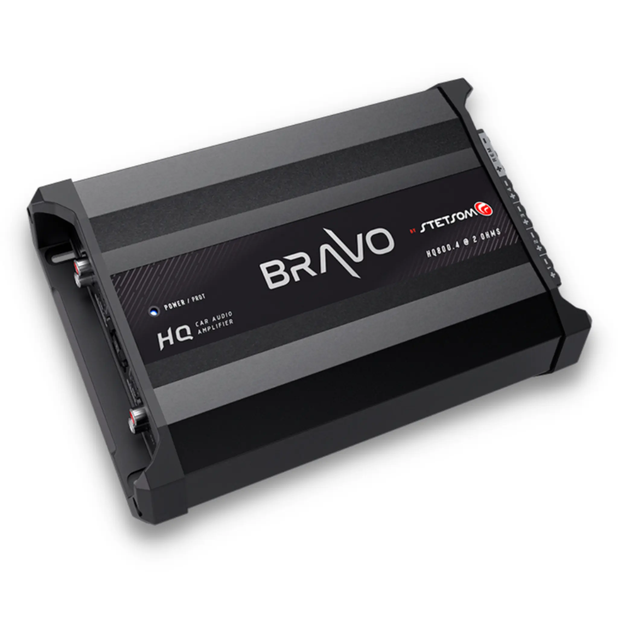 Stetsom STE-HQ800.4 Bravo Line Multichannel Car Audio Digital Amplifier - 2 Ohms Stable, 800 W RMS Power Output, 4 Independent Channels, Audio Boosting Capability