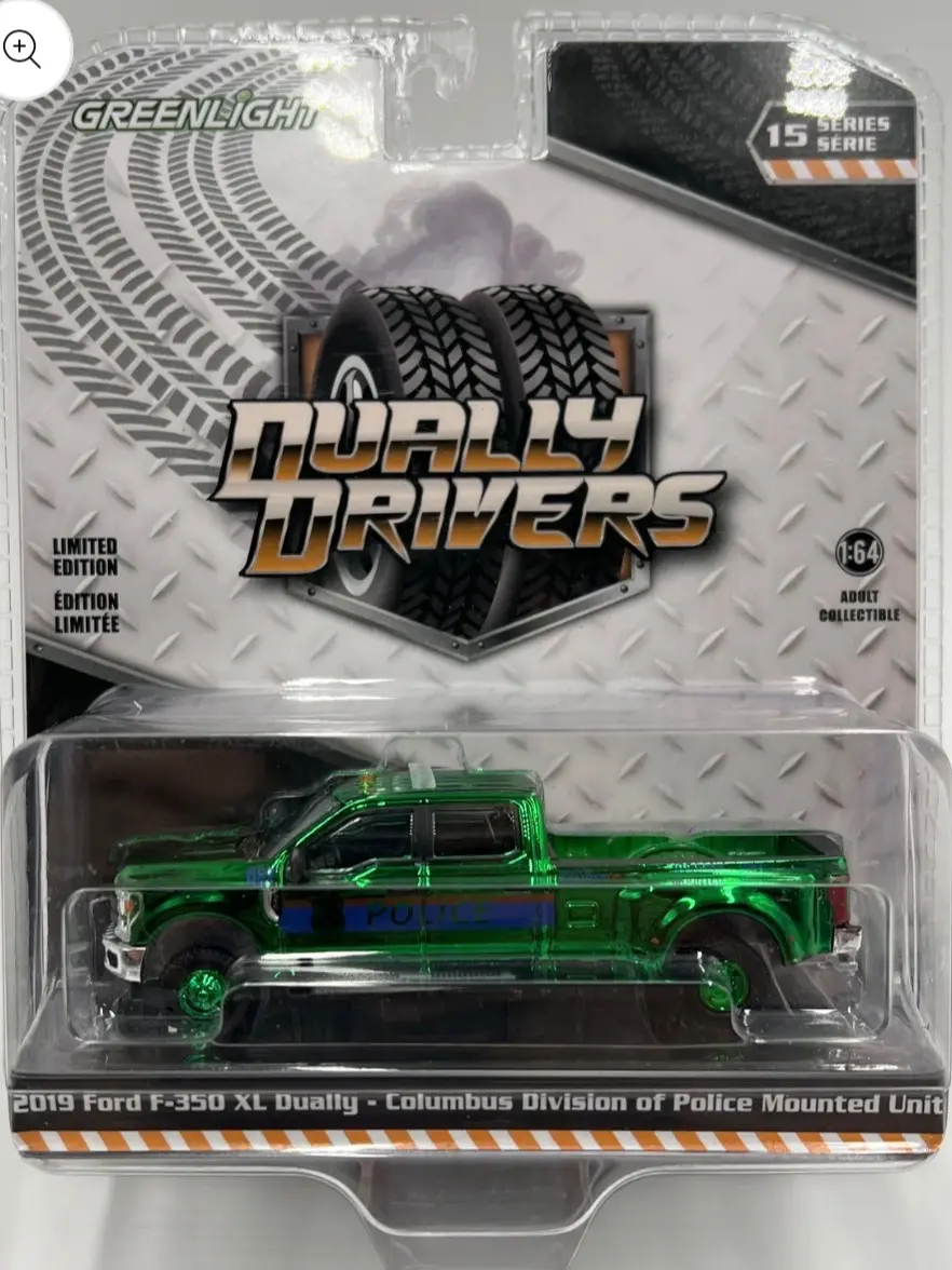 Greenlight "Dually Drivers" Series 15 Diecast Model Car - 2019 Ford F-350 XL Dually Vehicle for Toys & Hobbies Collectors, Model Cars, Collectible Figure