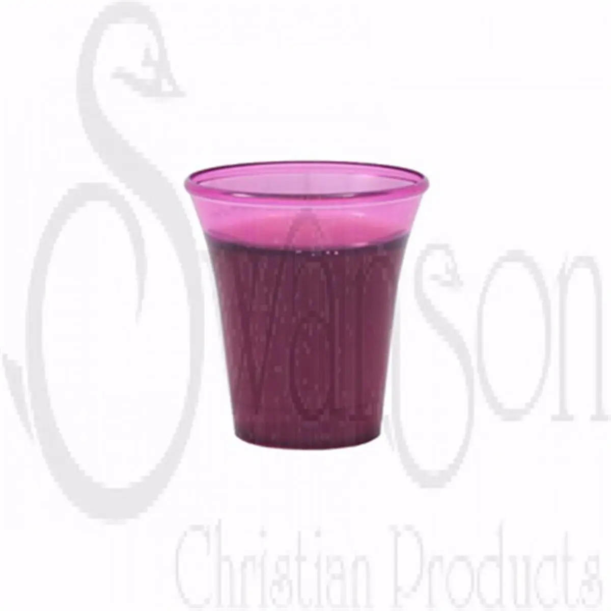 Disposable Stainless Steel Communion Cups - Grape Color, 1.38 in., Pack of 1000, for Christian Supply Use