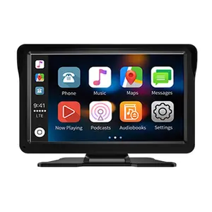 7 Inch Car Radio Multimedia Video Player, Wireless Carplay & Wireless Android Auto, Portable Universal Touch Screen Car Player