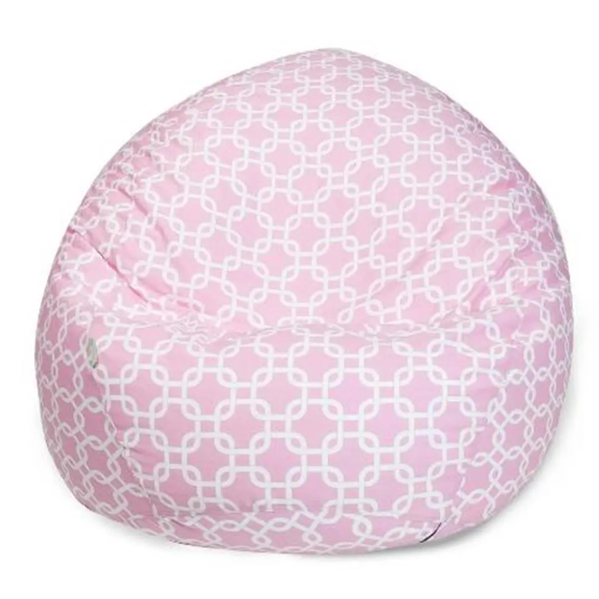 Majestic Home Soft Pink Links Small Classic Bean Bag - Cushioned Bean Bags for Indoor Furniture Sofas, Includes Covers & Refills, Cushioned Bean Bags, Covers & Refills
