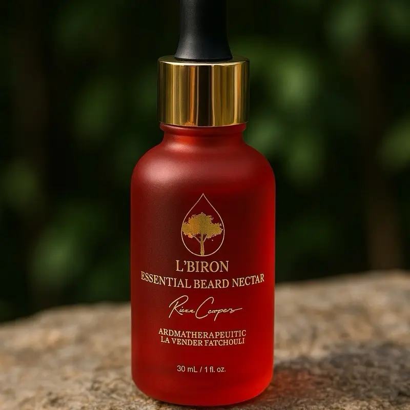 L'Biron Essential Beard Nectar - Lavender/Eucalyptus & Lavender/Bergamot Hair Care Organic Formula for Growth Softening & Calming Effect