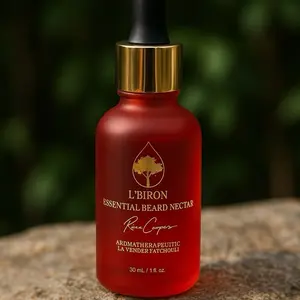 L'Biron Essential Beard Nectar - Lavender/Eucalyptus & Lavender/Bergamot Hair Care Organic Formula for Growth Softening & Calming Effect