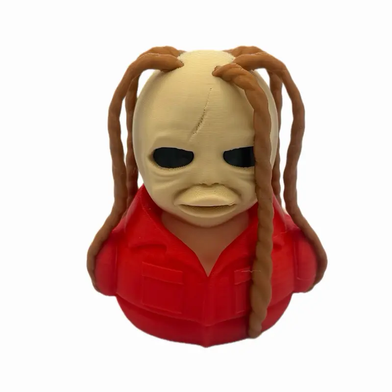 Premium Masked Performer Duck Figurine - 3D Printed, Heavy Music Inspired, Made to Order Collectible