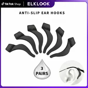 ELKLOOK Anti Slip Eyeglass Holder Ear Grip glasses Retainer Temple Tip Reading Glasses Holder 3 Pack Secure Fit for Everyday Use Portable Sunglasses Organizer