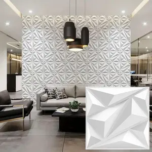 Aadesh 3D Wall Panel (Includes Roll of Mounting Tape), Interior Wall Decor, Modern Geometric Texture Pattern for Living Room, Lobby, Bedroom, Hotel, Office, Game Room, TV Backdrop, 11.8 x 11.8 inches (Approx. 30 x 30 cm), Wall Board Panel