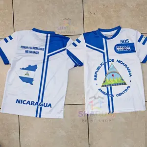 Camisetas con diseño para Nicaragua en 6 stylos Unisex