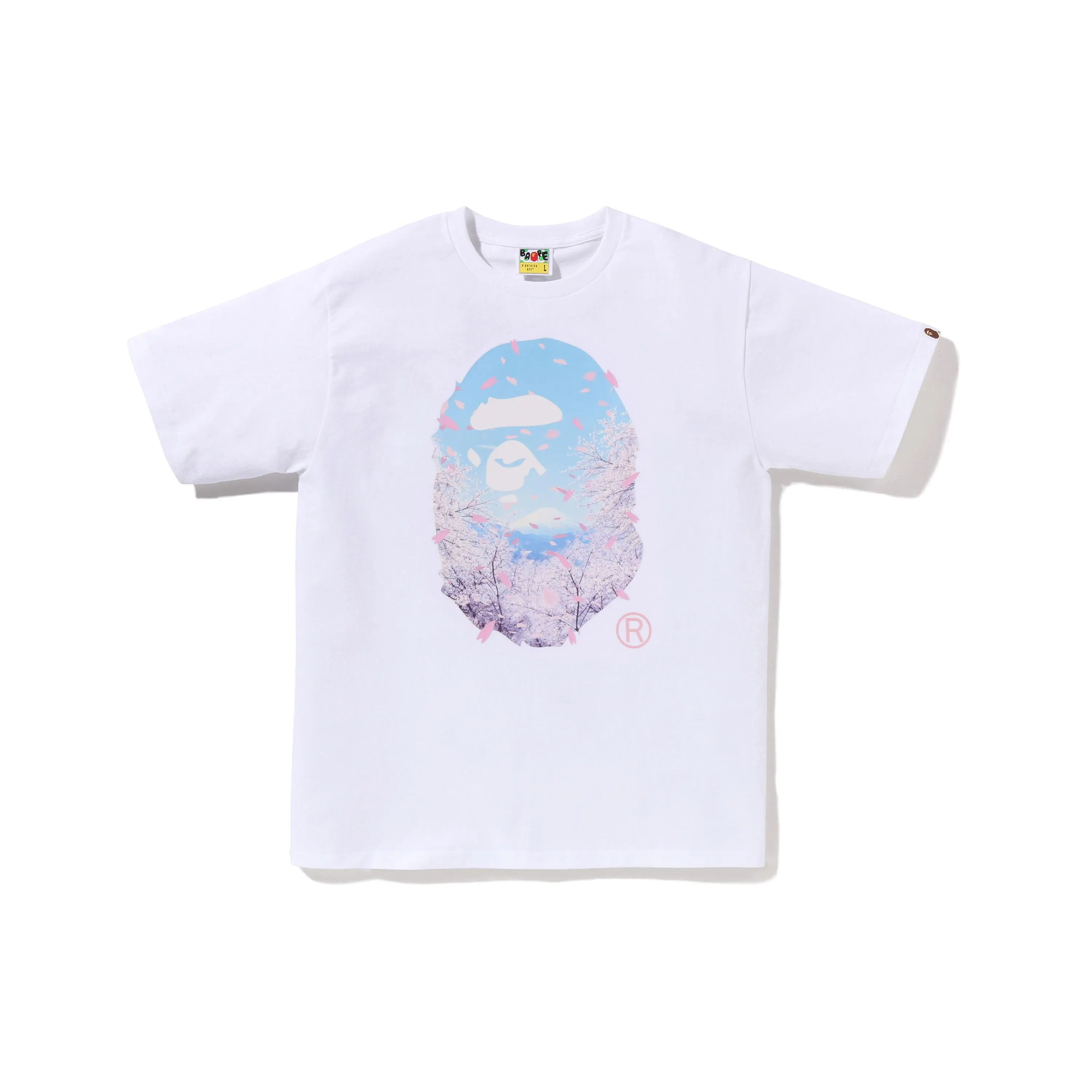 Bape Sakura Photo Ape Head Tee (SS26) White - XL, XXL, XXXL
