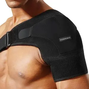 Shoulder Brace, Rotator Cuff Support Brace and Arm Sling for Pain Relief, Shoulder Compression Sleeve for Preventing Strains and Dislocation, Adjustable Fits Left and Right Arm, Men & Women