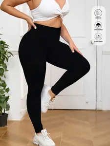 Women's Plus Size Tie Dye Tight Long Pants, High Waisted Leggings, High Stretch Breathable Waist Cinching Comfort Shaping Yoga Running Gym Workout Pants