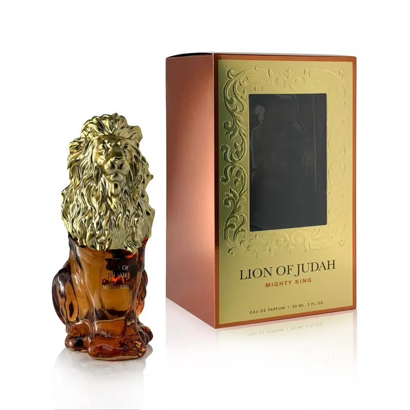 LION OF JUDAH | Mighty King Eau de Parfum Spray for Men – 3oz / 90ml – Bold Woody Masculine Fragrance – Long-Lasting All-Day Scent | Ideal for Everyday Wear, Office, Gym, or Special Occasions