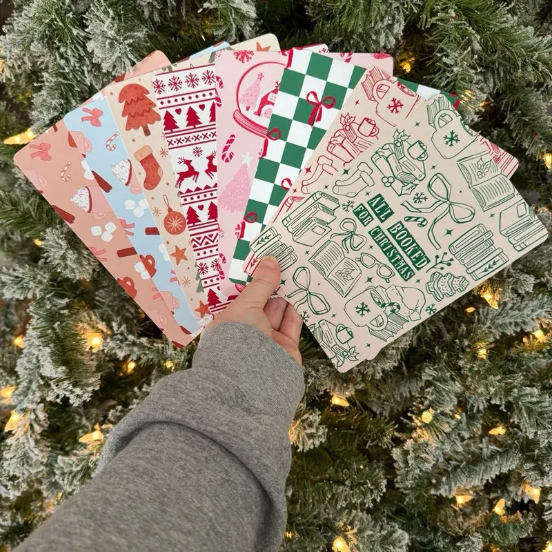 Christmas Kindle Insert, Holiday Kindle Case Insert, Bookish E-Reader Decor, Winter Reading Accessory, Seasonal Gift for Book Lover