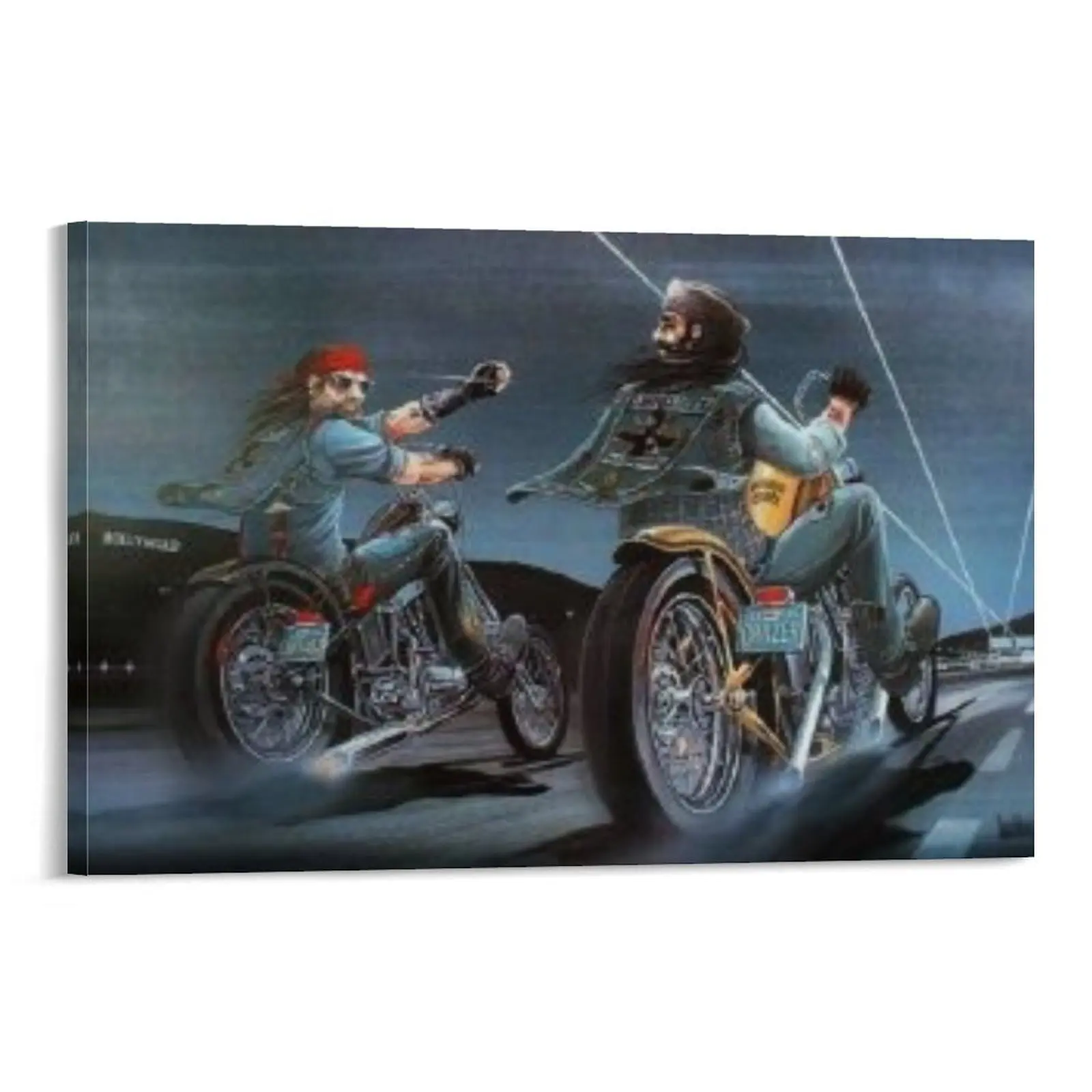 Motorcycle Rider Poster David Mann Picture Print 117 Canvas Poster Bedroom Decor Sports Landscape Office Room Decor Gift
