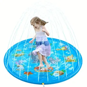 Super Large 39.4 Inch Thick PVC Children Sprinkler, Best for 3-8 Years Old, Outdoor Play and Lawn Entertainment, Portable Pet Bath Tub