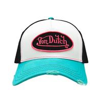 Blue and Pink Classic Distressed Trucker Hat