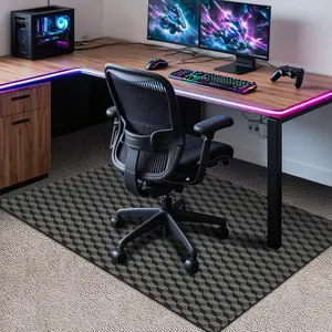 Office Chair Mat for Carpet, 60"x48"Gaming  Desk Mat for Low Pile Carpet, Heavy Duty Floor Protector Mat for Rolling Chairs, Easy Glide Chair Mat for  Office