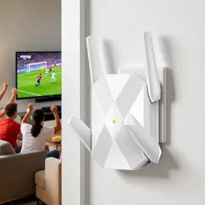 2026 AX3000 WiFi 6 Extender, WiFi Extender Signal Booster for -Dual Band (2.4G/5.8G), Gigabit Ethernet Port,Up to 12,000 Sq.Ft. & Support 99+  Devices Easy Setup &  Speed (White)