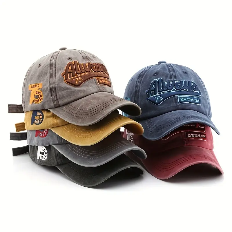 5pcs Adjustable Baseball Caps with 