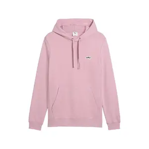 PUMA Mens Wardrobe Essentials Suede Hoodie Casual Outerwear Casual - Pink