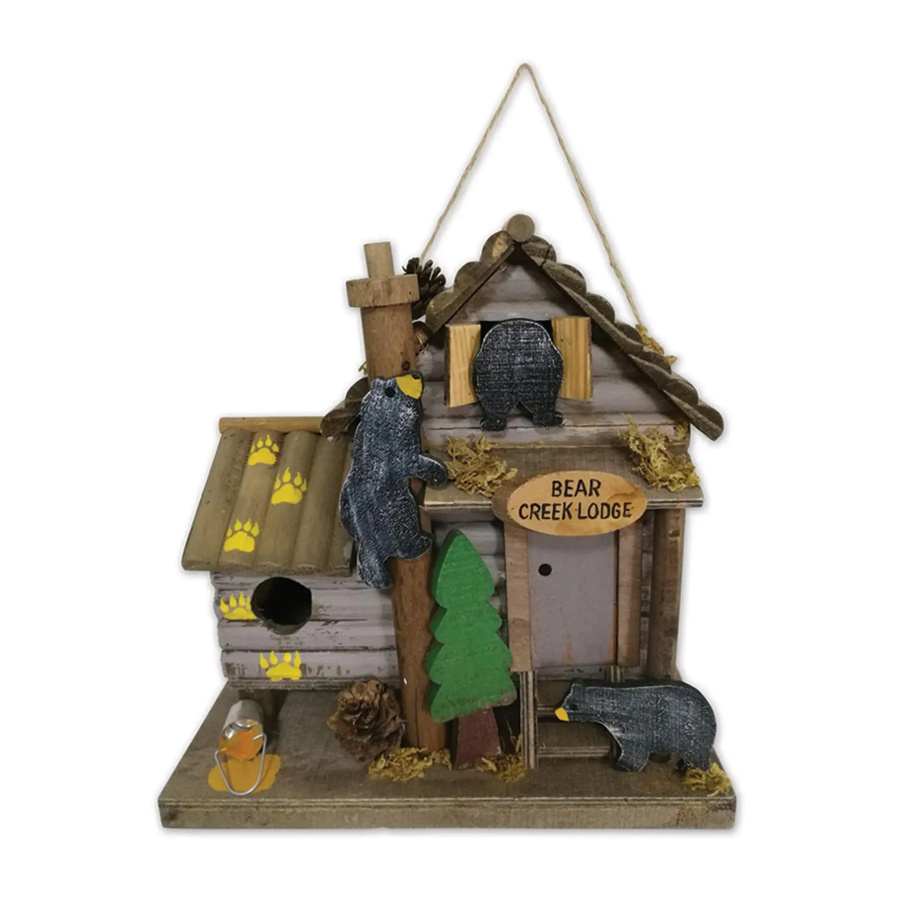 Sunset Vista Bear Birdhouse