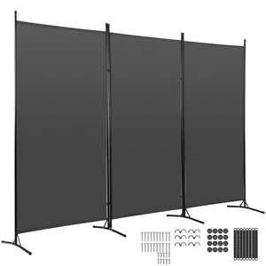 Partition Room Dividers,3-Panel Folding Privacy Fabric Screens 6 Ft Portable Divider Wall Freestanding Partition Room Divider Screen for Room Separator Home Office