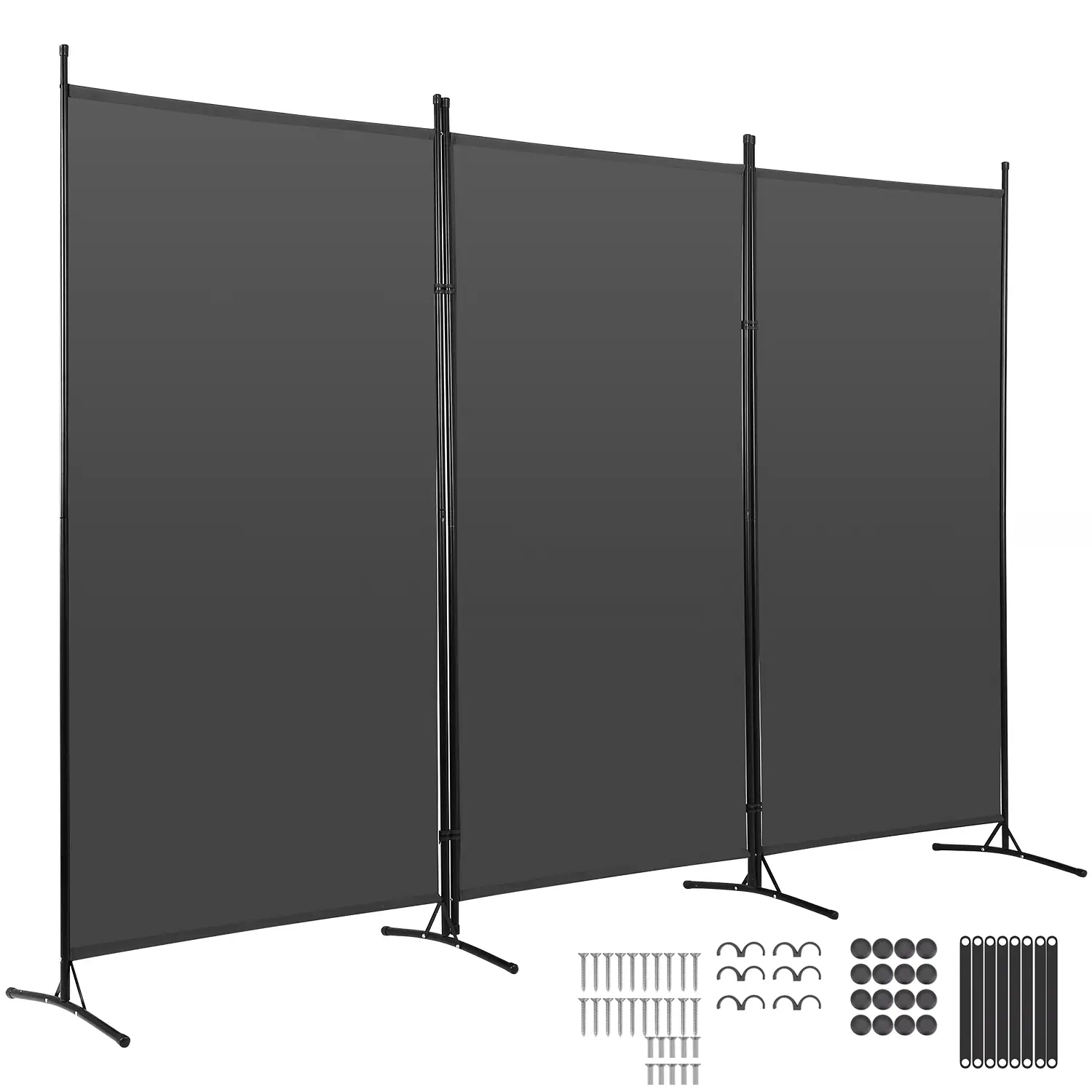 Partition Room Dividers,3-Panel Folding Privacy Fabric Screens 6 Ft Portable Divider Wall Freestanding Partition Room Divider Screen for Room Separato