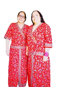 Singaporey Lungi and vest dress set for women - Different sizes, designs and colors