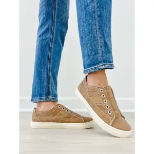 Blowfish Malibu Hangout Slip On Tennis Shoes in Desert Khaki