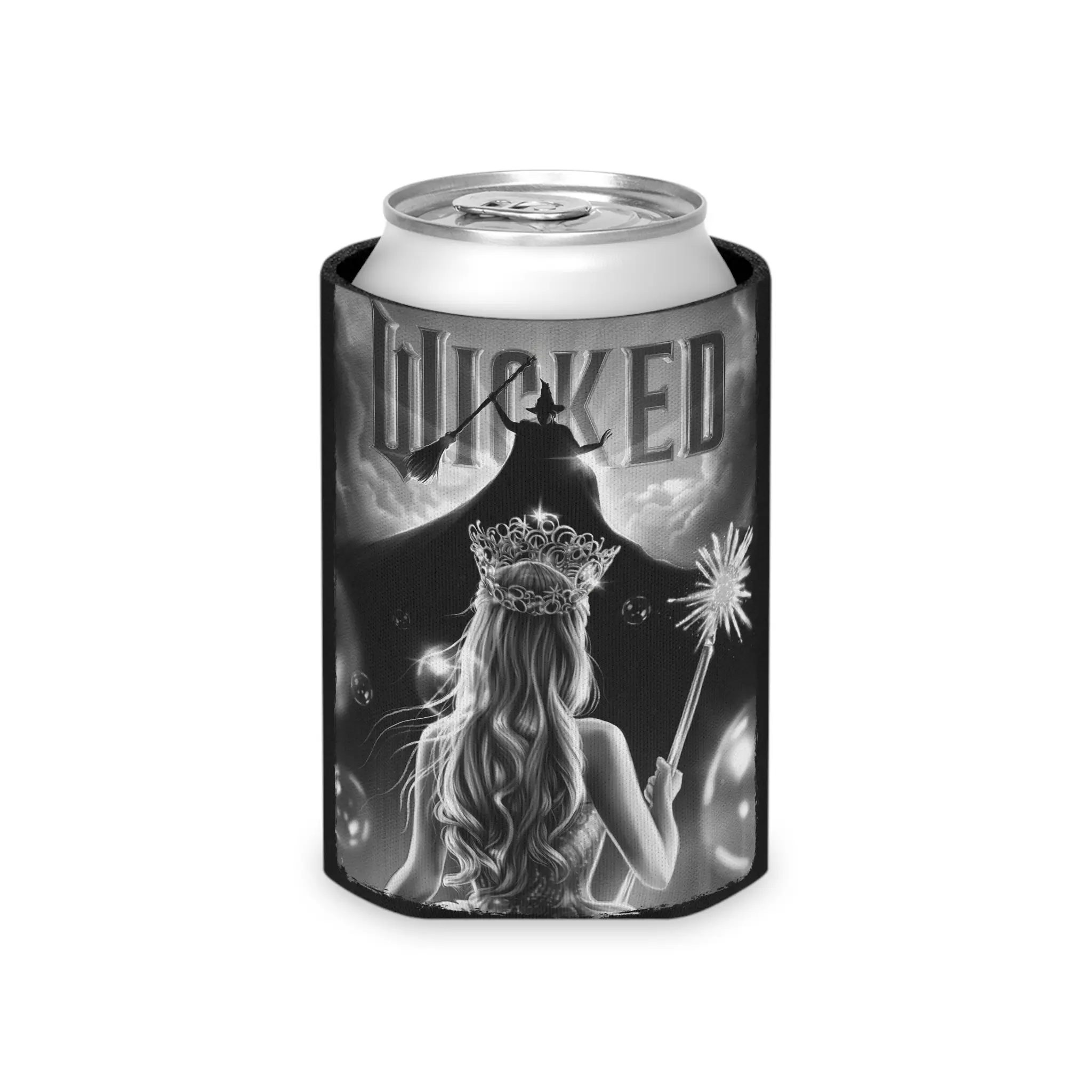 Wicked Can Cooler , Gift for fans , Glinda Elphaba witch Drinkware wizard