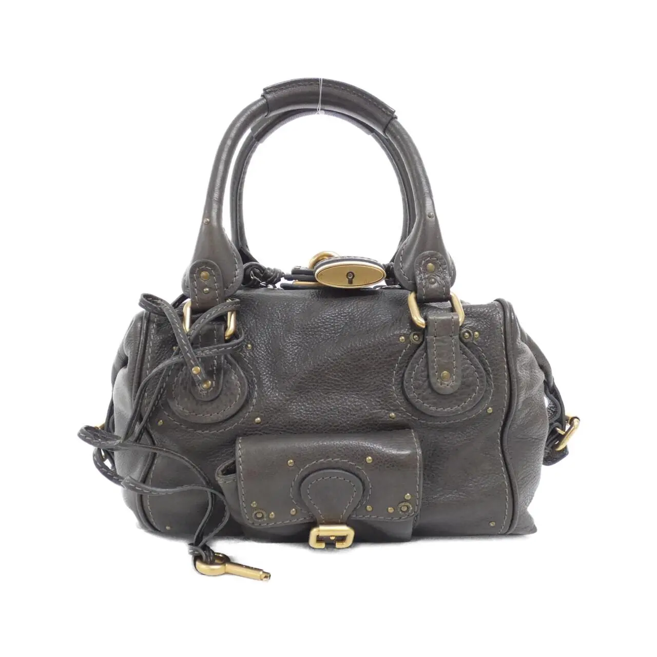 Pre-owned Chloé Calfskin Shoulder Bags Chloe Paddington Cowhide Bag