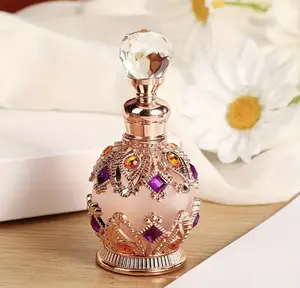 Vintage Essential Oil Perfume Bottle (EMPTY BOTTLES) Glass Tin