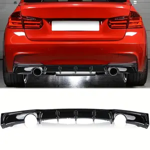 Fit For BMW F30 3 Series M Sport Sedan 2012-2018 Rear Lower Bumper Diffuser Lip New