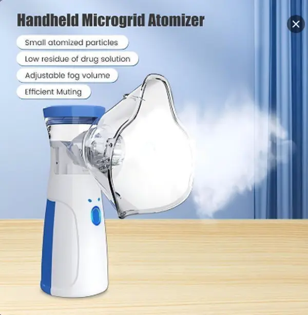 Portable Handheld Humidifier Body Beauty Device - Home-Travel Respiratory Aid, 3-Speed Power Adjustment, Adult-Child Friendly, Battery-Free