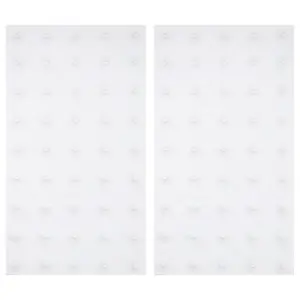 Krown Snow Skate Studded Snowskate Grip - 2 Griptape Sheets - 90 Studs - White