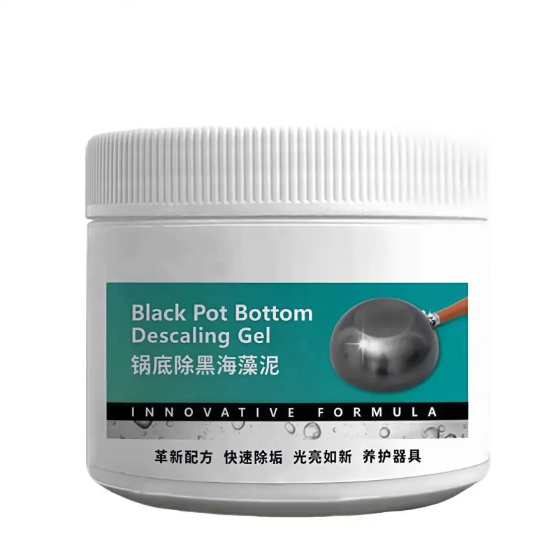 Household Solid Seaweed Bottom Cleaner - All Purpose Detergent, Non Aerosol Kitchen Degreaser, Powerful Black Stain Remover for 0-500 ml Heavy-Duty Pans, Restores Shine